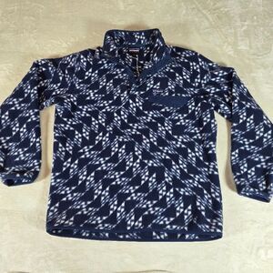 Patagonia Lightweight Synchilla Snap-T Pullover  Fleece L Mens Snow Beam Black